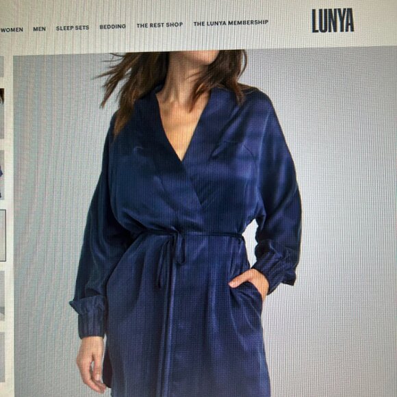 Lunya washable mulberry silk robe gray size large / xlarge - Picture 15 of 15